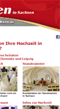 Mobile Screenshot of hochzeitinsachsen.de